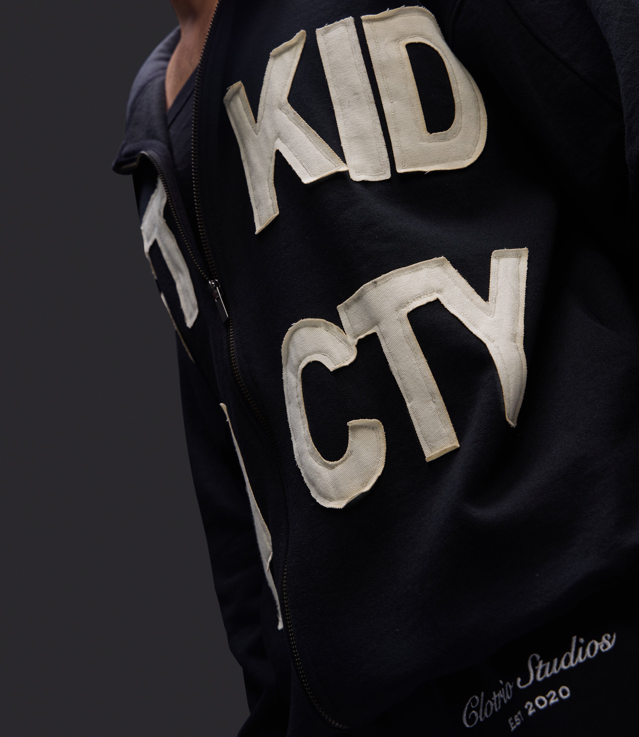 Lost Kid Hoodie Black Zipper Hoodie