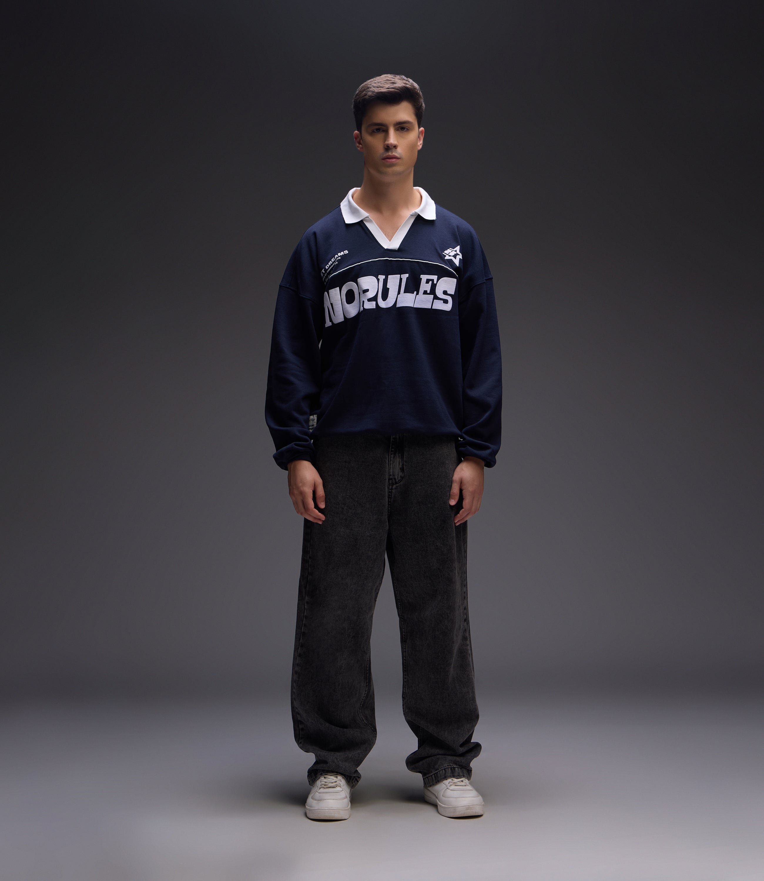 No Rules - Rugby Navy Sweatshirt