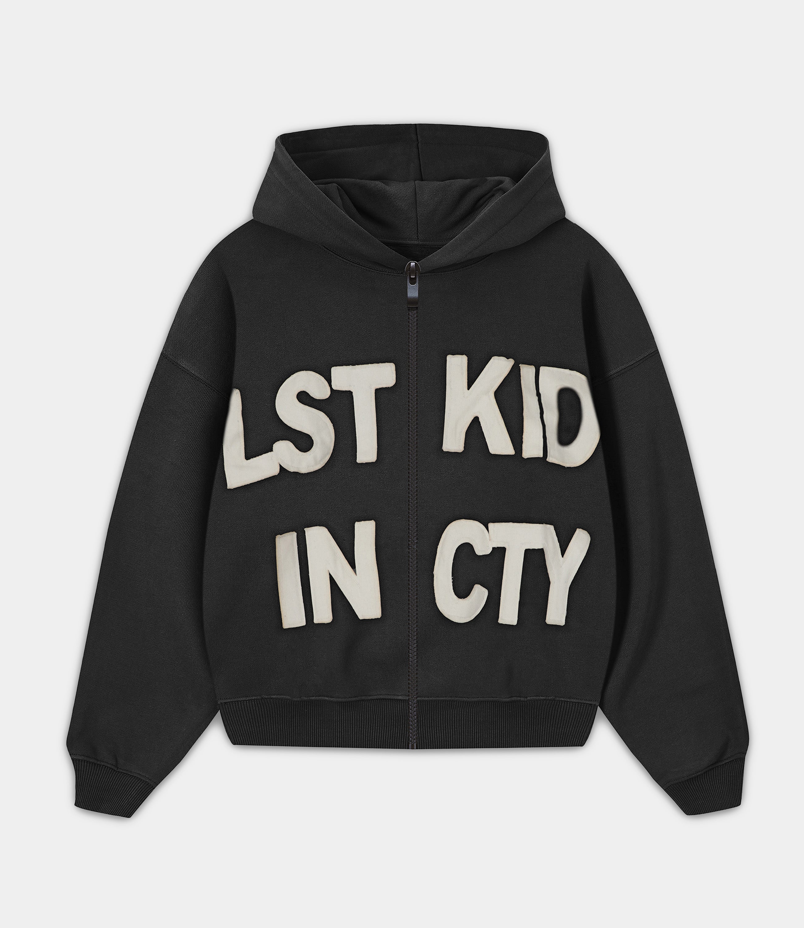 Lost Kid Hoodie Black Zipper Hoodie