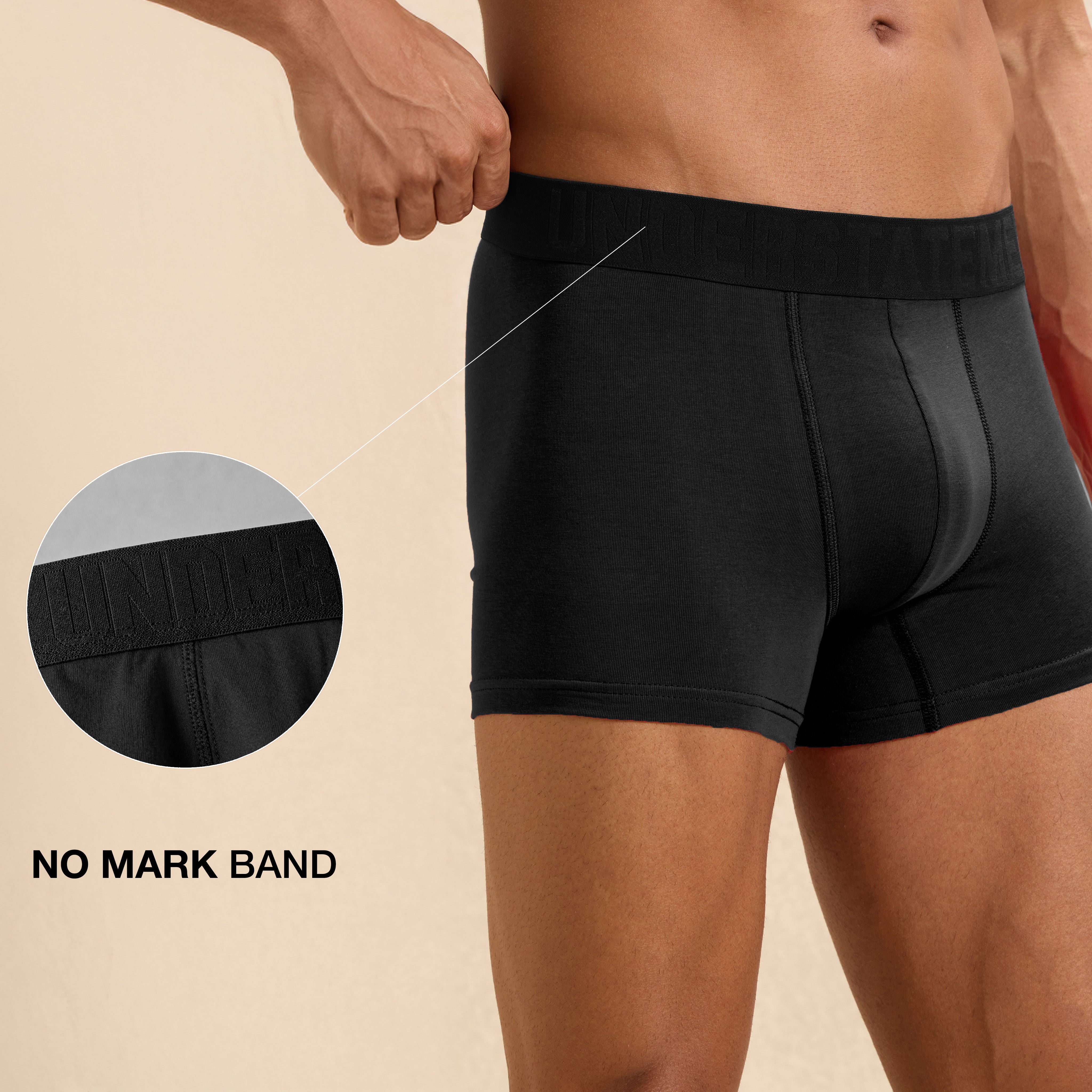 Understatement™ - Men's Antibacterial, 4-Way Stretch Trunks (PACK OF 6)