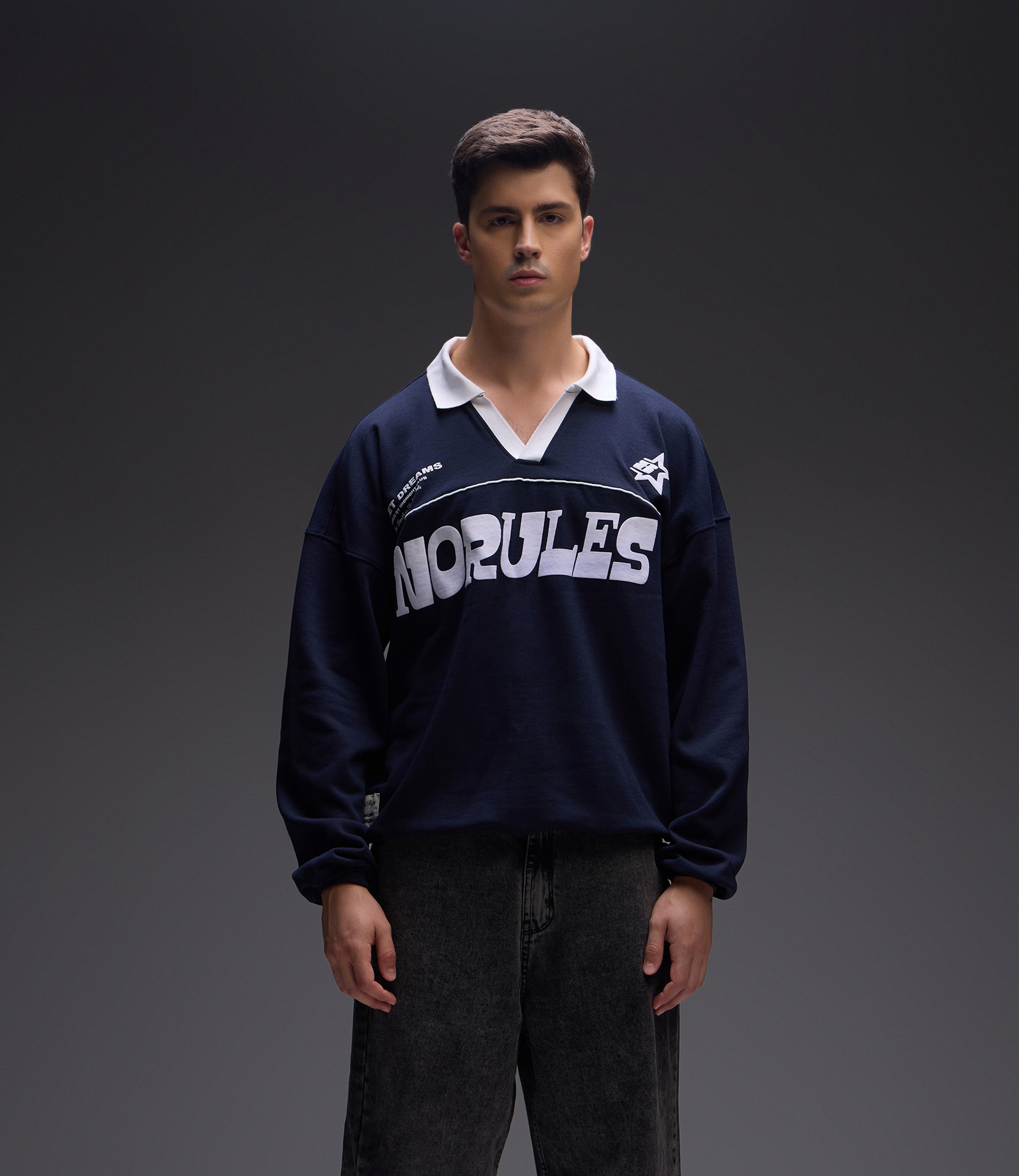 No Rules - Rugby Navy Sweatshirt