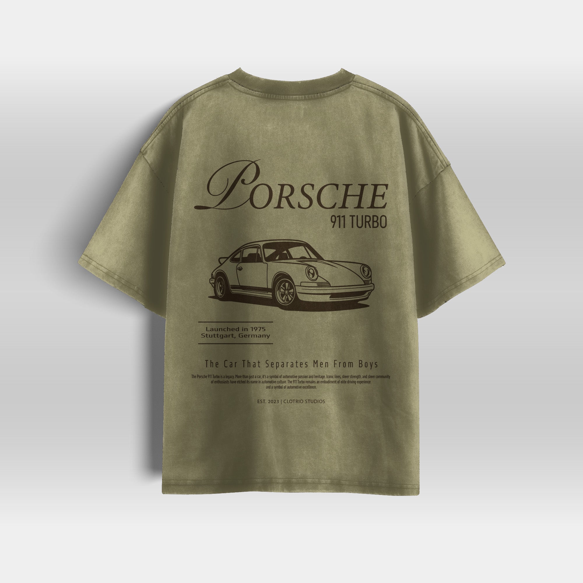 Porsche V2 - Washed Oversized Tee