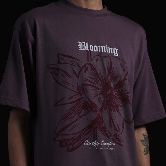 Blooming Oversized Tees - Earthy Escapes