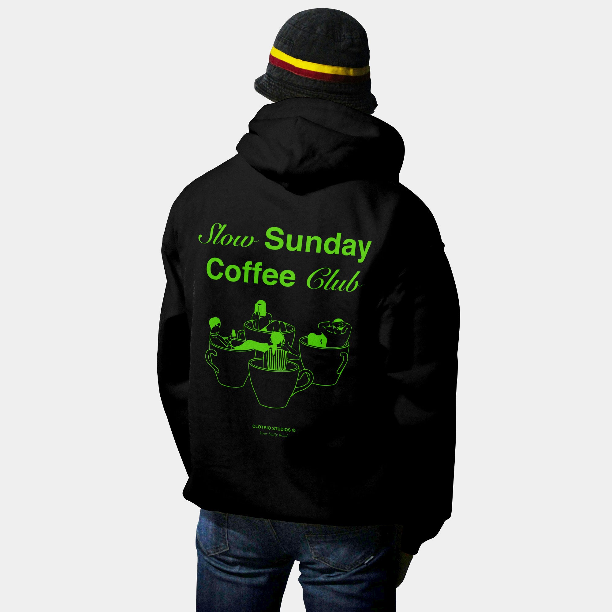 Slow Sunday Club®  - Oversized Hooded Sweatshirt