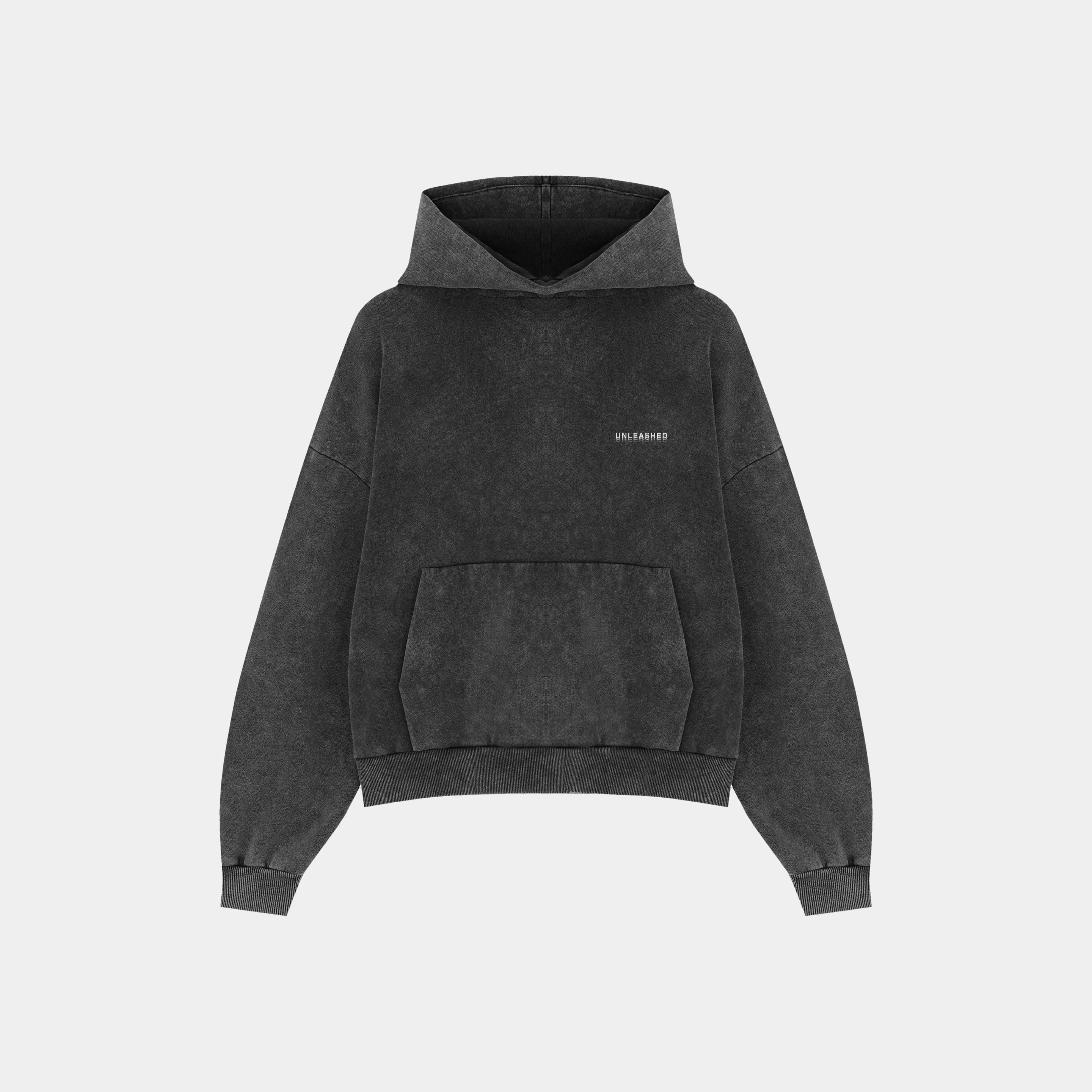 Unleashed - Acid Washed Oversized Hoodie