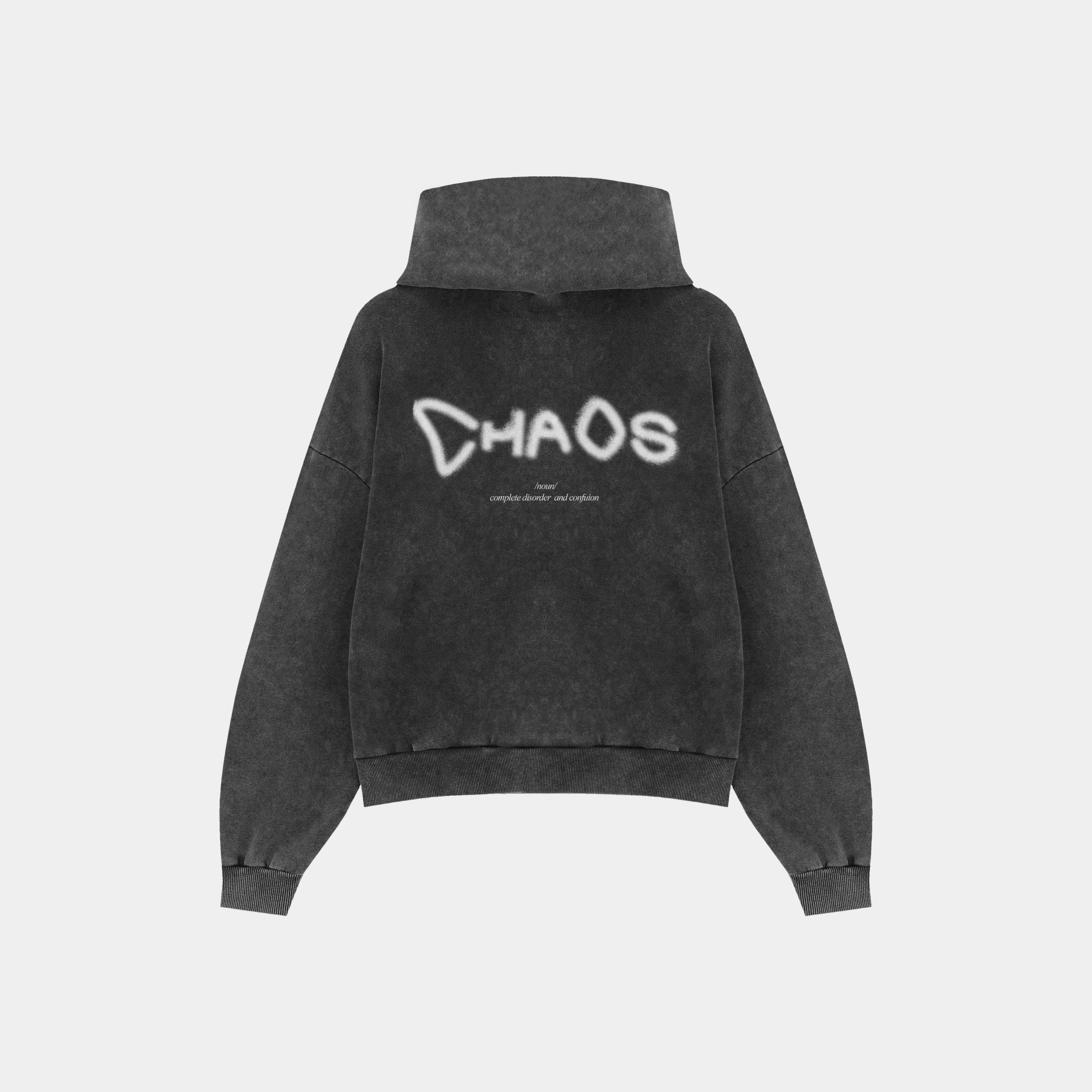 Chaotic Child - Acid Washed Oversized Hoodie