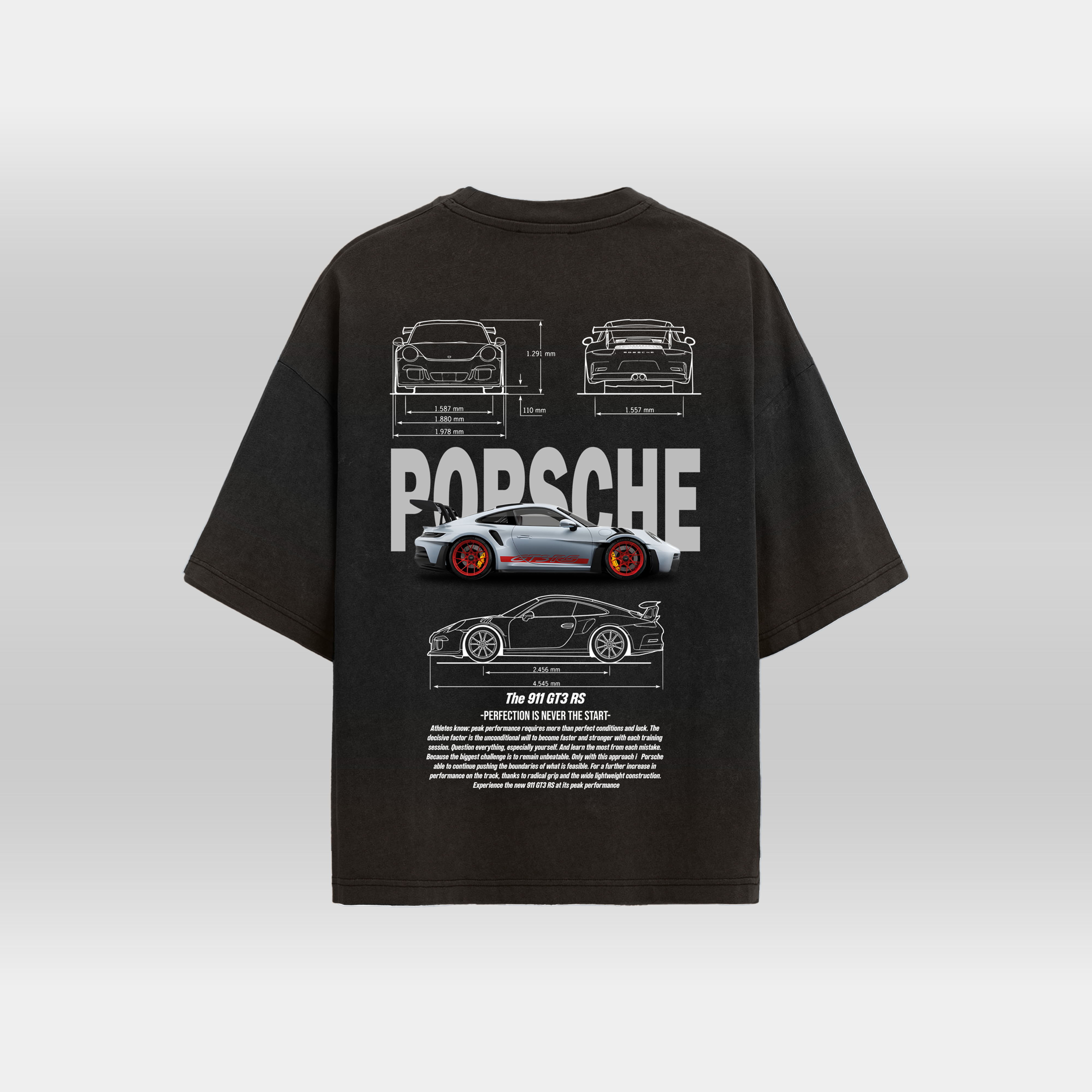 Porsche - Washed Oversized Tee